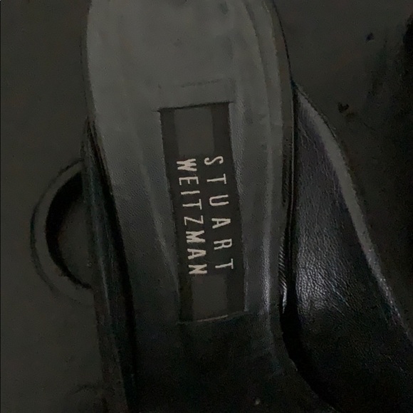 Stuart WEITZMAN Fringed Mules - Black - Picture 5 of 16